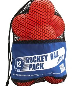A&R Sports 12x Street- Inlinehockey Ball - Streethockey Ball Orange Mittel