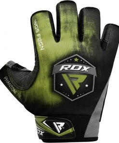 Outdoor - Fitness RDX F12 Gewichtheber Handschuhe Grün Gr. S