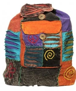 Shop-halona Hippie Rucksack Stone Washed, Cultbagz Flower 10