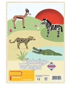 Shop-halona 2 Laubsäge-Vorlagen, Motive Wilde Tiere Wildlife II