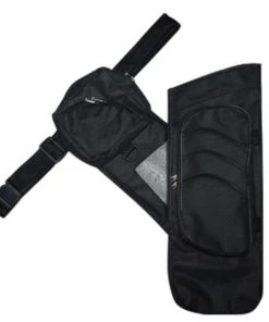 Shop-halona Seitenköcher 4 Tube Mit Gürtel, Köcher Black.bulls F. Bogensport, Schwarz