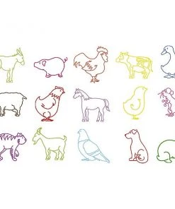 Shop-halona Stempel F. Kinder, Ministempel Tiere, Bauernhoftiere V. Eduplay Kinderwerkstatt