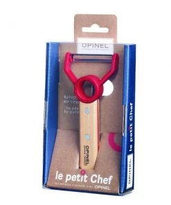 Shop-halona Freizeitmesser Schäler F. Kinder, Gemüseschäler Opinel Le Petit Chef, Sparschäler, Rostfrei