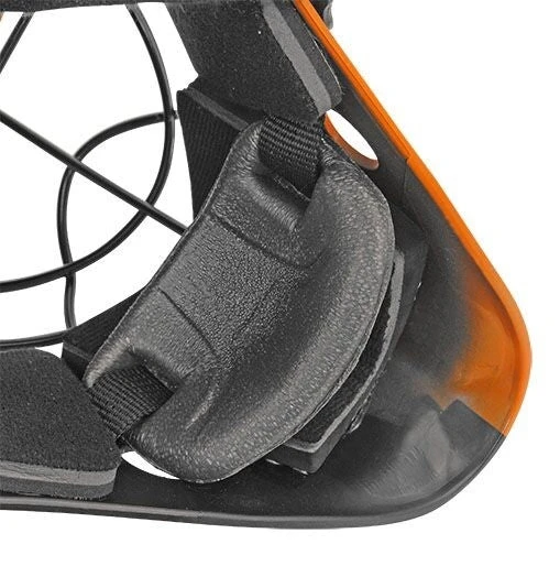 Shop-halona Floorball Helm IFF Zertifiziert Für Torwart, Torhüter Unihockey Senior Orange 4 Shop-halona Floorball Helm IFF Zertifiziert Für Torwart, Torhüter Unihockey Senior Orange