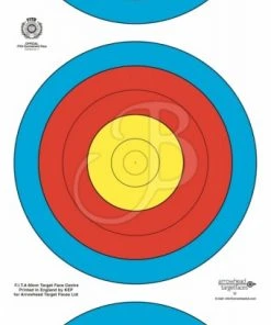 Shop-halona 10x F.I.T.A. Scheibenauflage, Zielscheibe, Papierauflage FITA 3 SPOT Bignami Zielscheiben