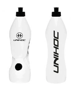 Shop-halona Trinkflasche Unihoc Water Bottle Dual Pipe 1L Weiß Eishockey