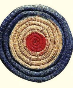 Shop-halona Strohzielscheibe, Strohscheibe Bogensport 80x12 Cm Farbig Black.bulls