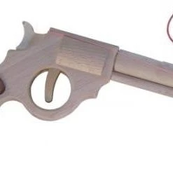 Shop-halona Holzpistole, Spielzeugpistole. Pistole Schießt Gummis