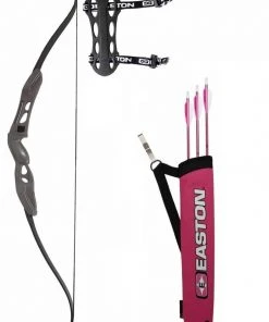 Shop-halona EASTON Girls Recurvebogen SET, 52 Zoll, Sportbogen F. Kinder 10-20 Lbs, Bogen