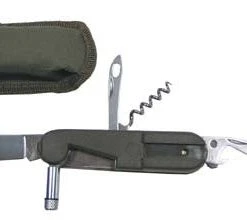 Shop-halona Freizeitmesser Taschenmesser Mit Lampe, Gabel Löffel, Messer Militär
