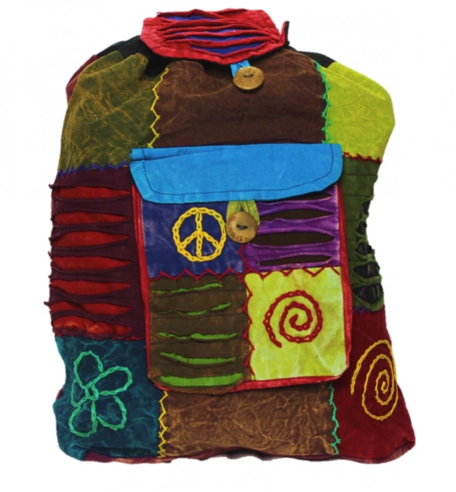 Shop-halona Hippie Rucksack Stone Washed, Cultbagz Flower 02 2 Shop-halona Hippie Rucksack Stone Washed, Cultbagz Flower 02