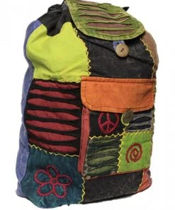 Shop-halona Hippie Rucksack Stone Washed, Cultbagz Flower 06 Natur & Trend
