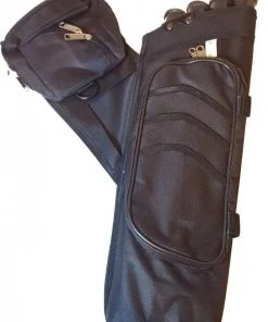 Shop-halona Seitenköcher 4 Tube Mit Gürtel, Köcher Black.bulls F. Bogensport, Schwarz