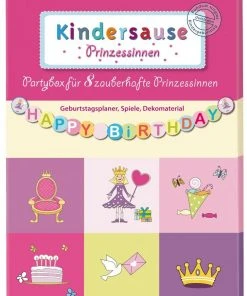 Shop-halona Spiele Kindergeburstag SET, Geburtstag Partybox Prinzessin