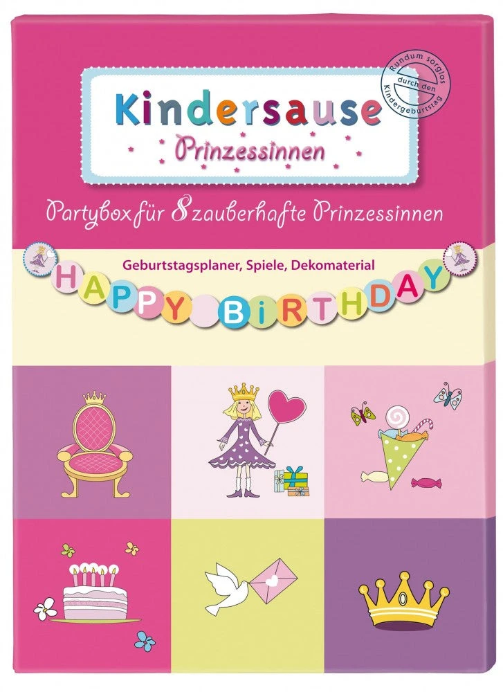 Shop-halona Spiele Kindergeburstag SET, Geburtstag Partybox Prinzessin 1 Shop-halona Spiele Kindergeburstag SET, Geburtstag Partybox Prinzessin
