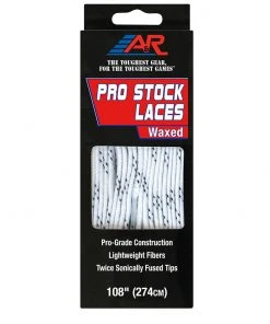 A&R Schnürsenkel Schlittschuhe Eishockey Pro Stock Schnürsenkel Waxed White 72 - 132 Zoll